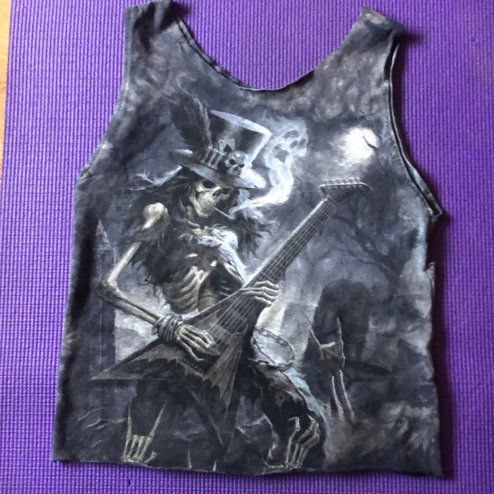 Vintage skull tank top tie dye ☠️